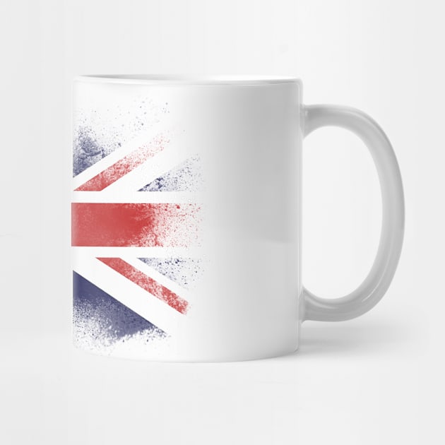 UK flag isolated by psychoshadow